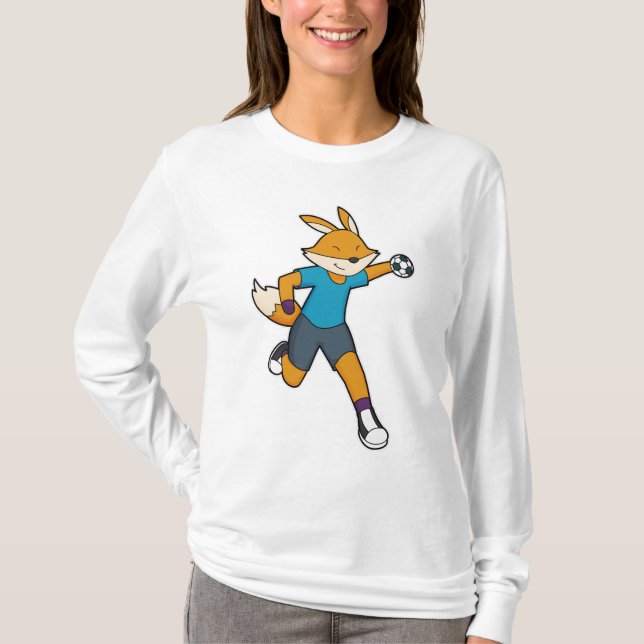 Fox Handball-spelarhandboll T Shirt (Framsida)