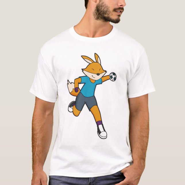 Fox Handball-spelarhandboll T Shirt (Framsida)