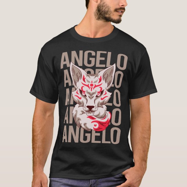 Fox Head - Angelo Namn T Shirt (Framsida)