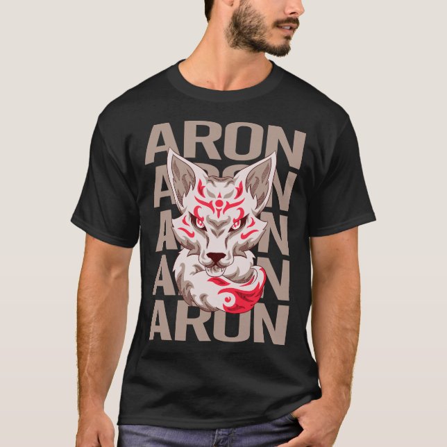 Fox Head - Aron Namn T Shirt (Framsida)
