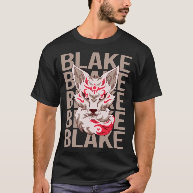 Fox Head - Blake Namn T Shirt (Framsida)