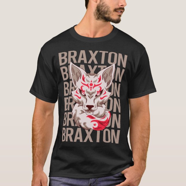 Fox Head - Braxton Namn T Shirt (Framsida)