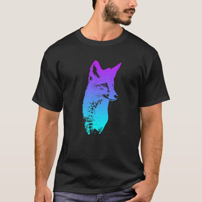 Fox head fox fox hunting hunter t shirt (Framsida)