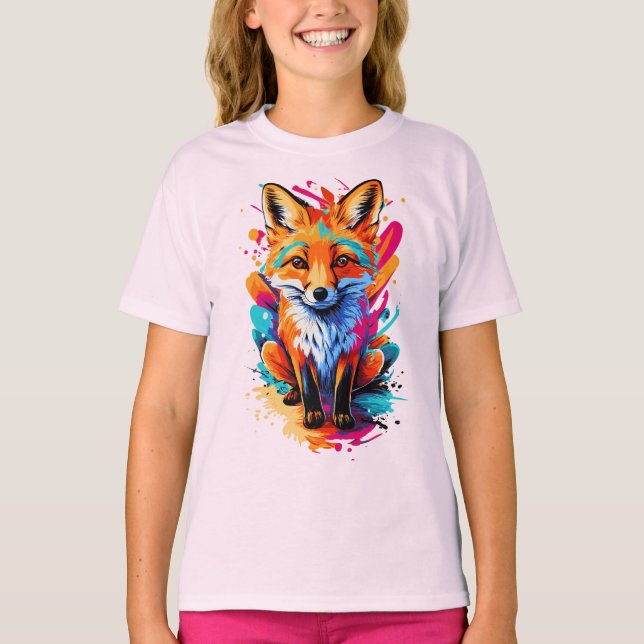 Fox Head - Fox T-Shirt - Cute Fox T-Shirts (Framsida)