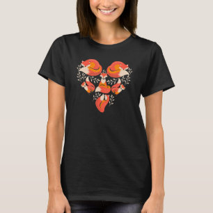 Fox Heart för kvinnor, Manar Kids Cute Animal T Shirt