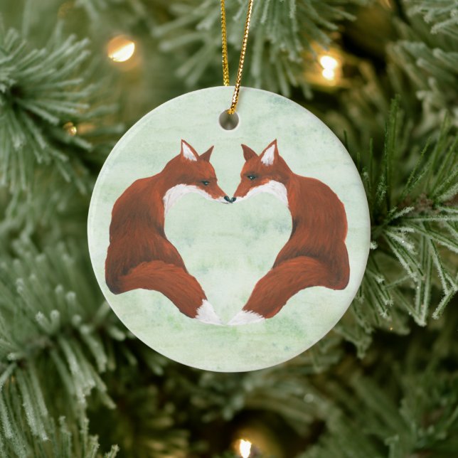 Fox Heart Ornament (Träd)