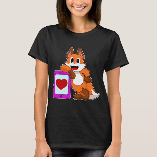 Fox Heart T Shirt (Framsida)
