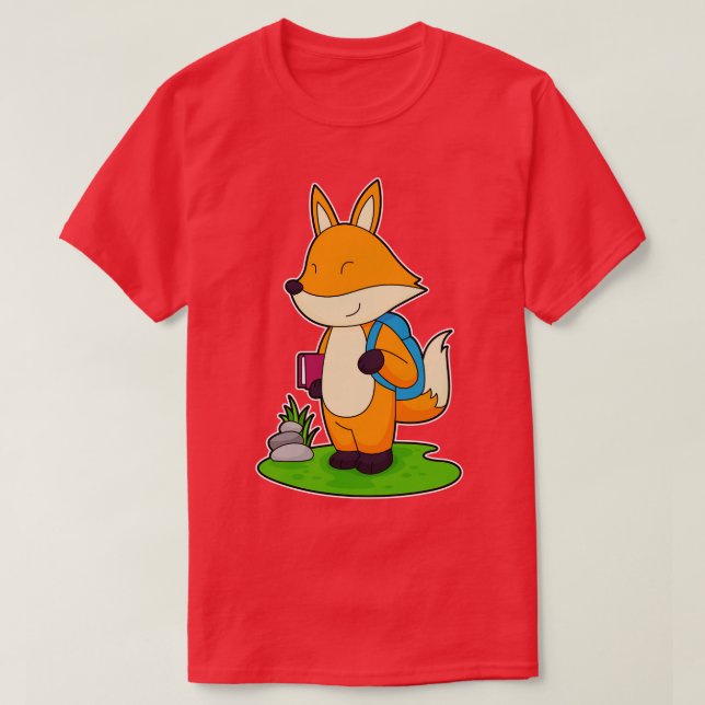 Fox Hiker-ryggsäck T Shirt (Design framsida)