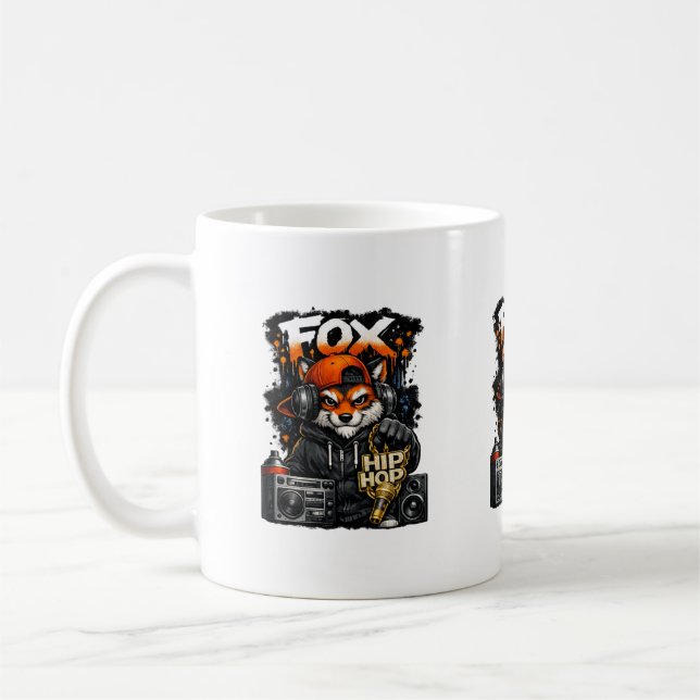 Fox Hip Hop Style Kaffemugg (Vänster)