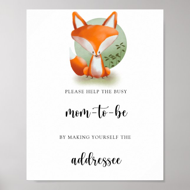 Fox - Hjälp Busy Mamma att Poster (Framsidan)