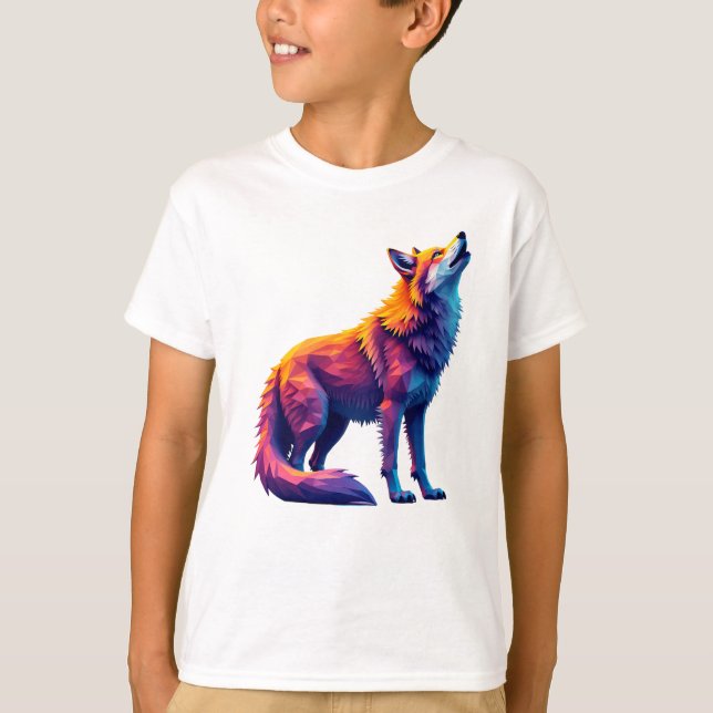 Fox Howling till framtiden T Shirt (Framsida)