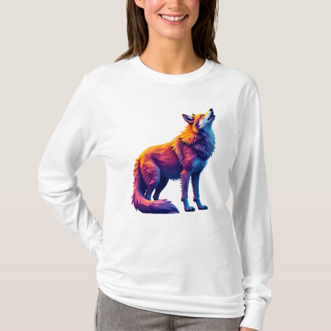 Fox Howling till framtiden T Shirt (Framsida)