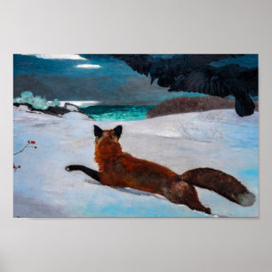 Fox Hunt av Winslow Homer Poster