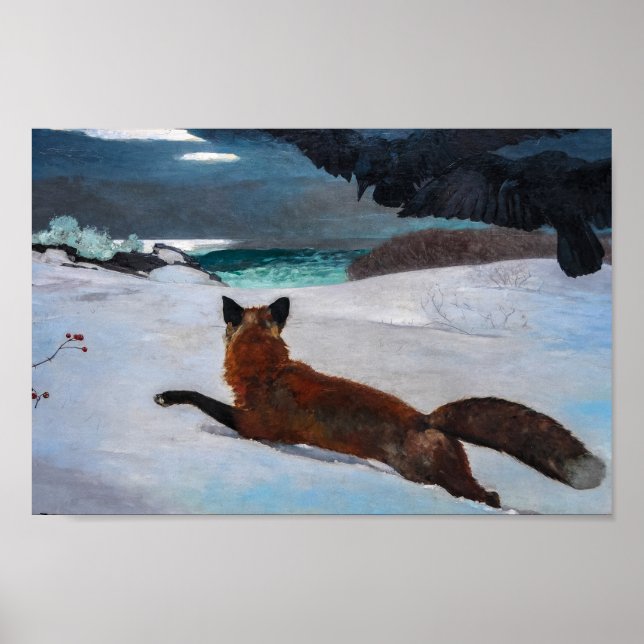 Fox Hunt av Winslow Homer Poster (Framsidan)