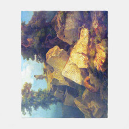 Fox Hunt Josef Navrátil efter 1850 Fleece Blanket