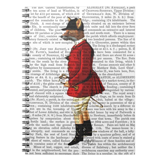 Fox Hunter 1 2 Anteckningsbok Med Spiral (Framsidan)