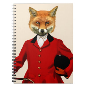 Fox Hunter 2 Porträtt 2 Anteckningsbok Med Spiral