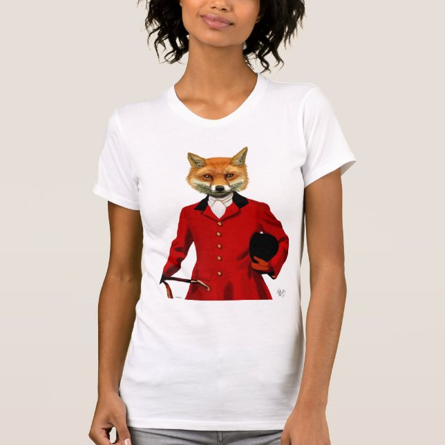 Fox Hunter 2 Porträtt 2 T-shirt (Framsida)