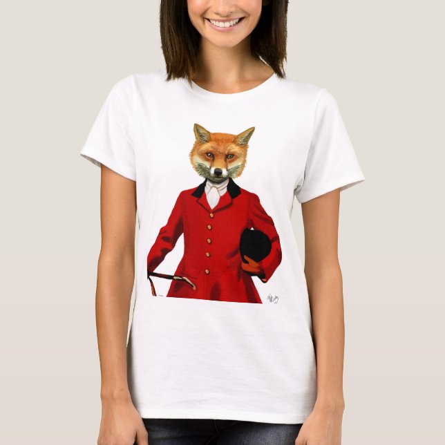 Fox Hunter 2 Porträtt 2 T-shirt (Framsida)