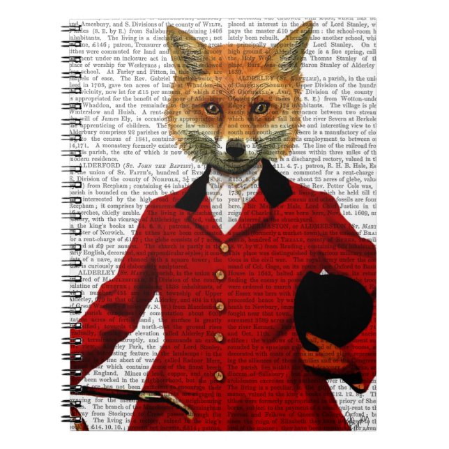 Fox Hunter 2 Porträtt Anteckningsbok (Framsidan)
