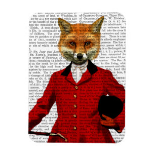 Fox Hunter 2 Porträtt Magnet