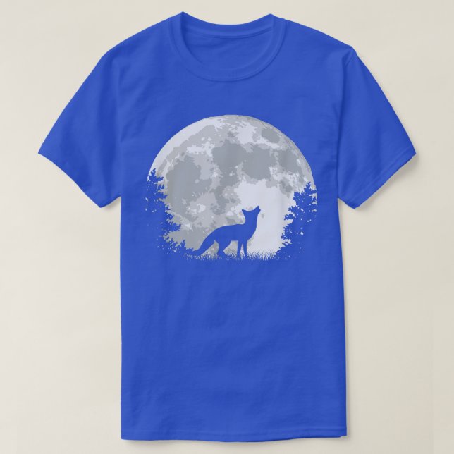 Fox Hunter Forest Walker Moonlight T-Shirt (Design framsida)