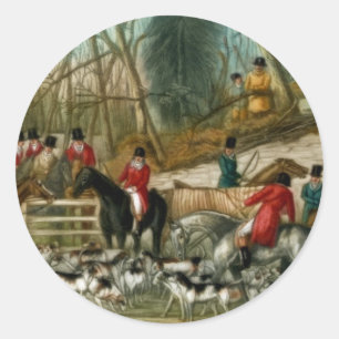 Fox Hunting 1 Runt Klistermärke