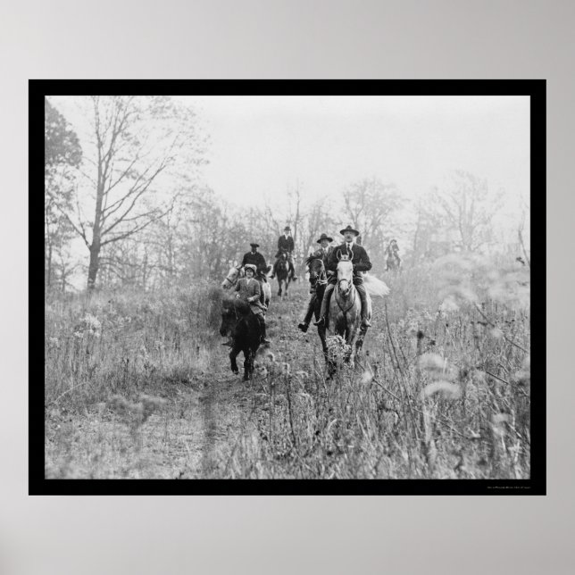 Fox Hunting i Virginia 1924 Poster (Framsidan)