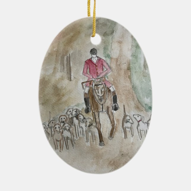Fox Hunting jul Ornament (Baksidan)