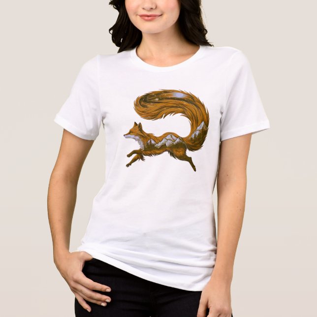 Fox i berget t shirt (Framsida)