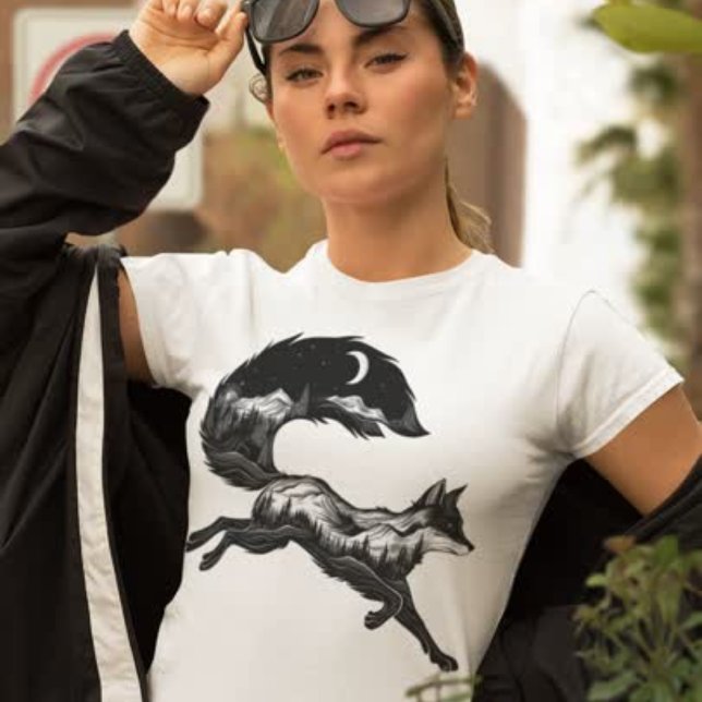 Fox i berget T-Shirt (Skapare uppladdad)