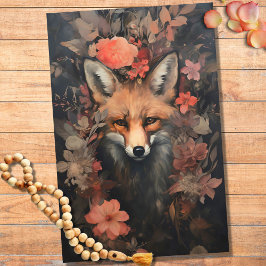 Fox i Blommor 1 Papper avskärmning