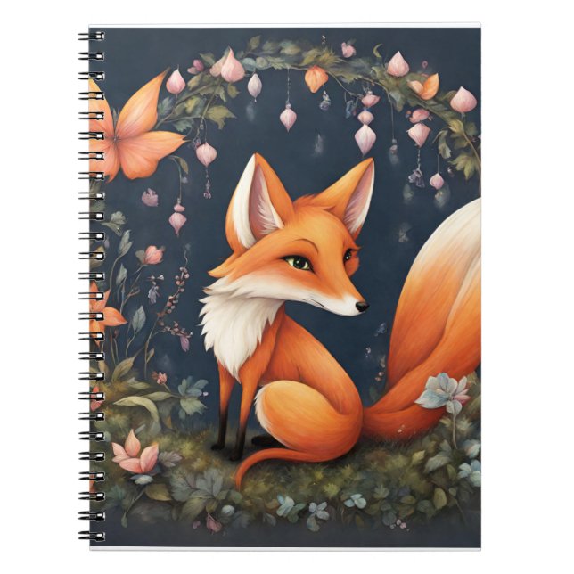 Fox i Bloom Anteckningsbok (Framsidan)