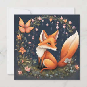 Fox i Bloom Inbjudningar