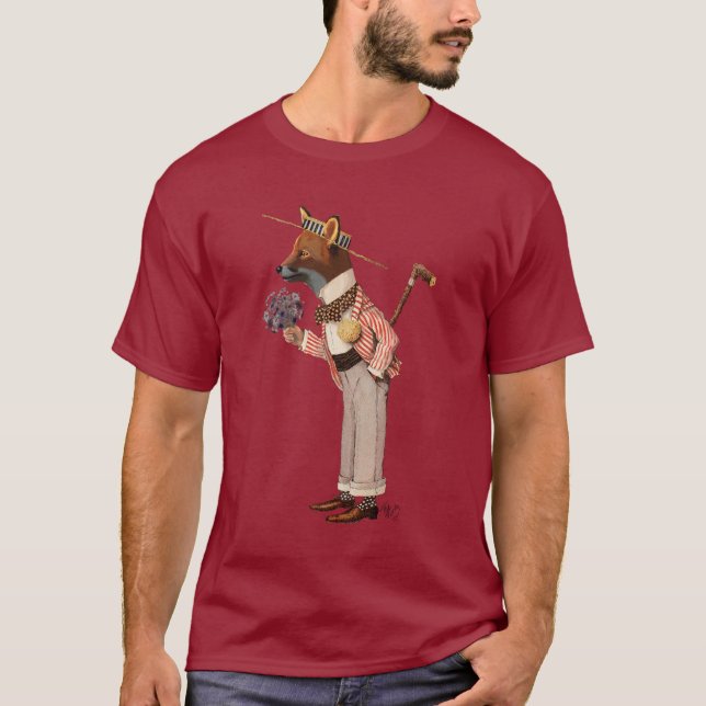 Fox i Boater Tee Shirt (Framsida)