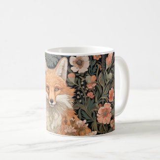 Fox i hösten Garden William Morris Stil Kaffemugg