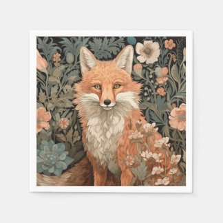Fox i hösten Garden William Morris Stil Pappersservett