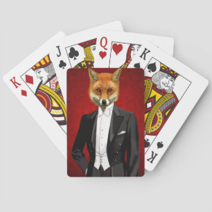 Fox i kväll i Kostym, Porträtt Casinokort