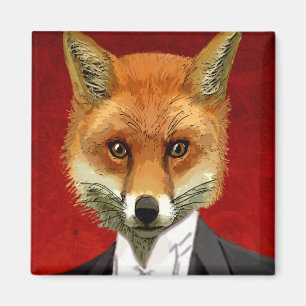 Fox i kväll i Kostym, Porträtt Magnet