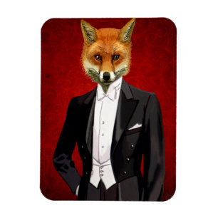 Fox i kväll i Kostym, Porträtt Magnet