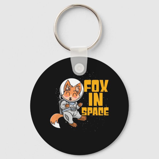 Fox i rymden nyckelring (Framsida)
