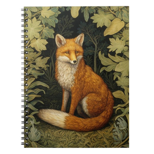 Fox i skogen, Art nouveau stil Anteckningsbok (Framsidan)