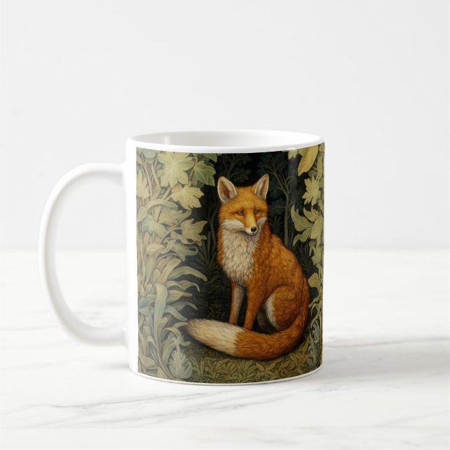 Fox i skogen, Art nouveau stil Kaffemugg (Vänster)