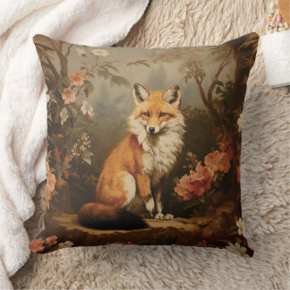 Fox i skogen moody Victorian Kudde