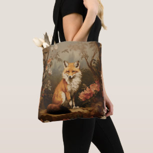 Fox i skogen moody Victorian Tygkasse