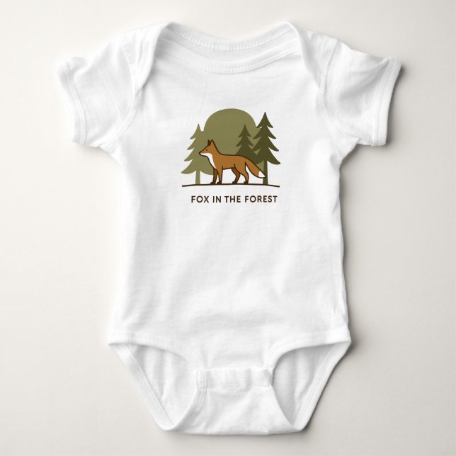 Fox i skogen t shirt (Framsida)