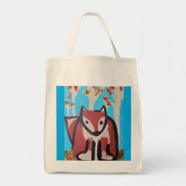 Fox i Skogen Tote Bag Tygkasse