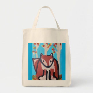 Fox i Skogen Tote Bag Tygkasse