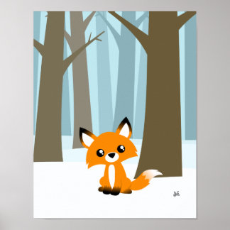 Fox i skogens Poster