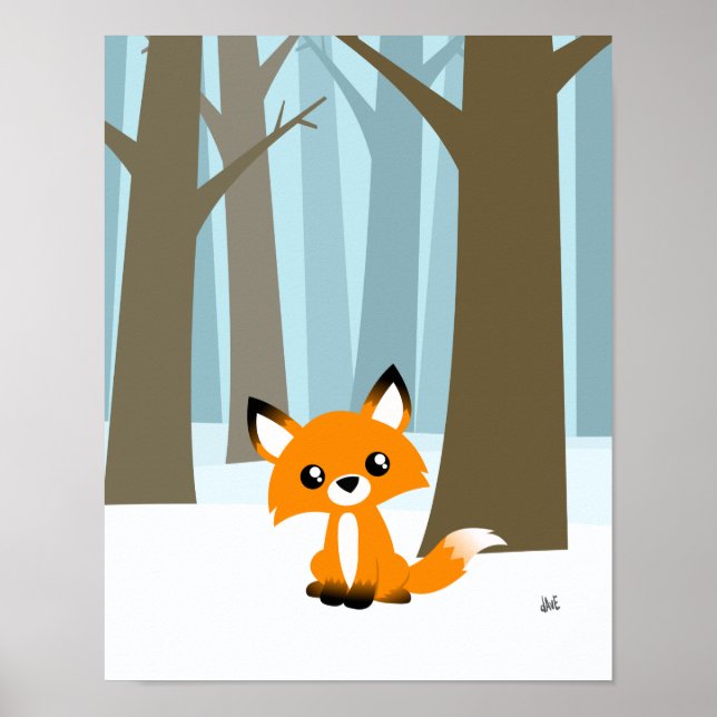 Fox i skogens Poster (Framsidan)